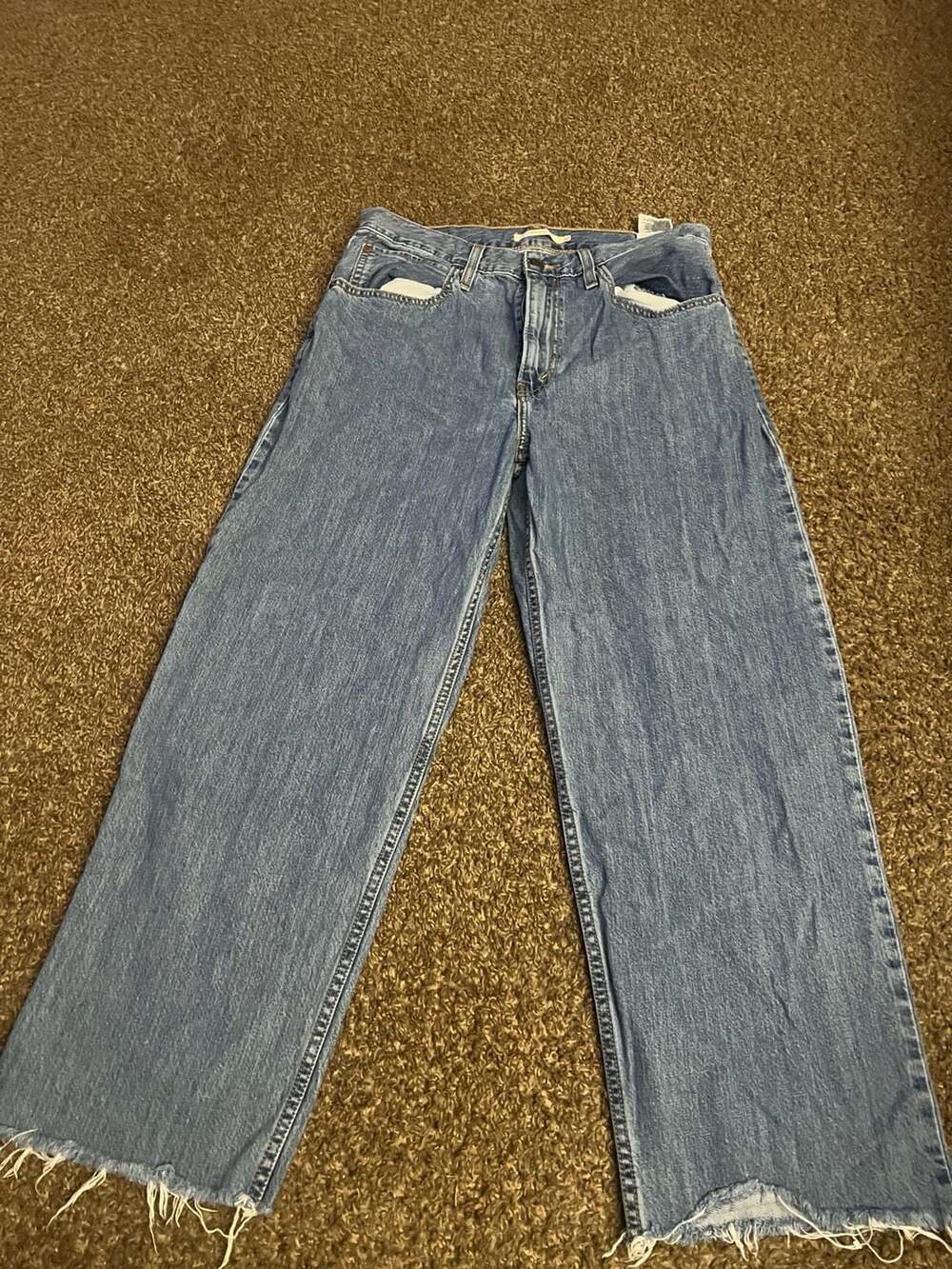 Levi's Dad Jean Size 30 Raw Hem Relaxed Fit Jeans